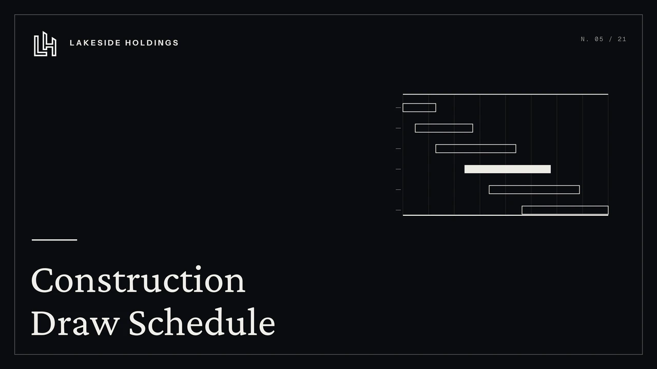 Construction Draw Schedule cover