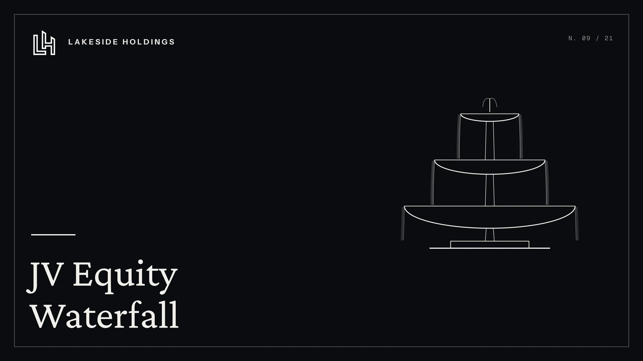JV Equity Waterfall cover