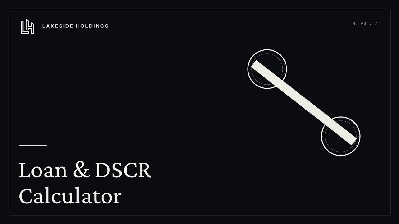 Loan & DSCR Calculator cover