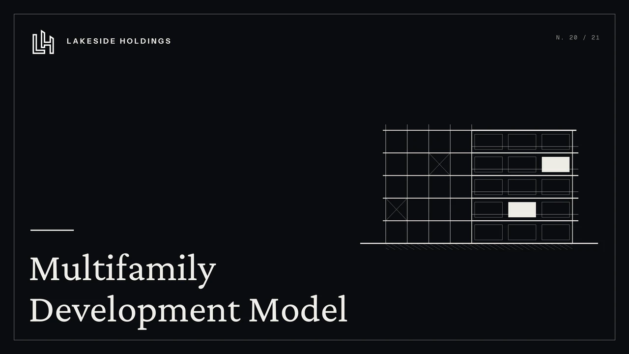 Multifamily Development Model cover
