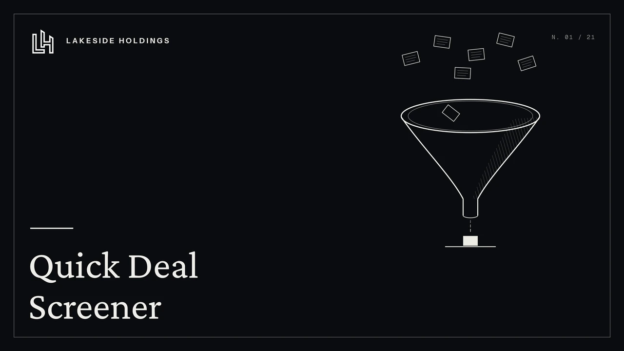Quick Deal Screener cover